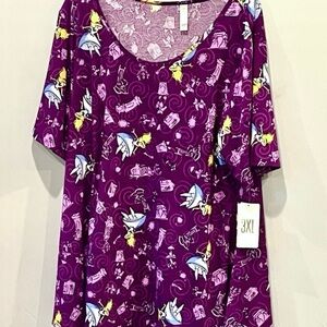 Disney x LuLaRoe Alice in Wonderland Perfect Women’s Top NWT